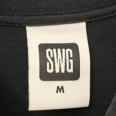 SWAGGER 「W.A.S.S.U.P.」 半袖プリントTシャツ ブラック Mサイズ