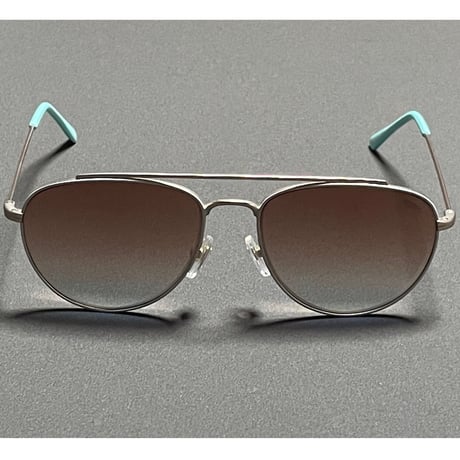 展示品渡し ★新品★ MADE IN ITALY製 SARAGHINA TULLIO 276-MFF サングラス メタルグレー×エメラルドグリーン ゴールドレンズ