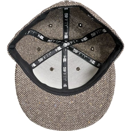 NEWERA × MISTERGENTLEMAN ミックスツイードウールベースボールキャップ ブラウン 7-3/8 58.7cm