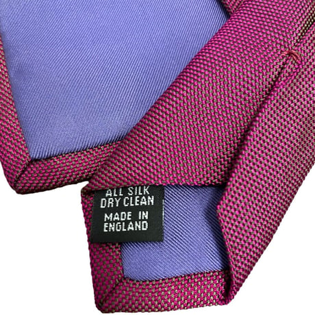 MADE IN ENGLAND製 RICHARD JAMES SAVILE ROW ソリッドシルクネクタイ パープル
