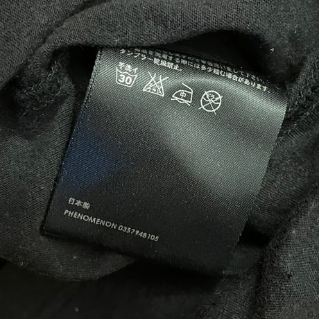 激レア MADE IN JAPAN製 PHENOMENON 2011年AWモデル オリジナルワッペン付き 半袖Tシャツ ブラック L/40サイズ