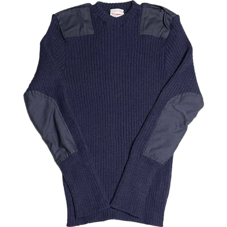 MADE IN ENGLAND製 The Woolly Pully ミリタリーコマンドウールセーター ネイビー 44サイズ