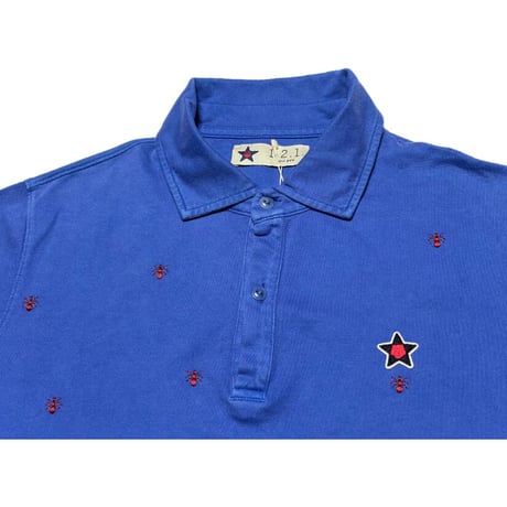 ☆タグ付き新古品☆ 1.2.1. best polo 半袖ポロシャツ ブルー 46サイズ