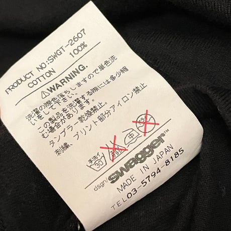 激レア MADE IN JAPAN製 SWAGGER × PHENOMENON SWAGGER大阪オープン記念Tシャツ ピンク×ブラック Lサイズ