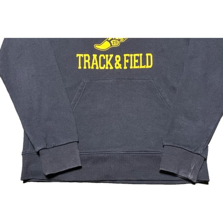 UCLA TRACK & FIELD ロゴプリントプルオーバーカレッジパーカー ネイビー Mサイズ