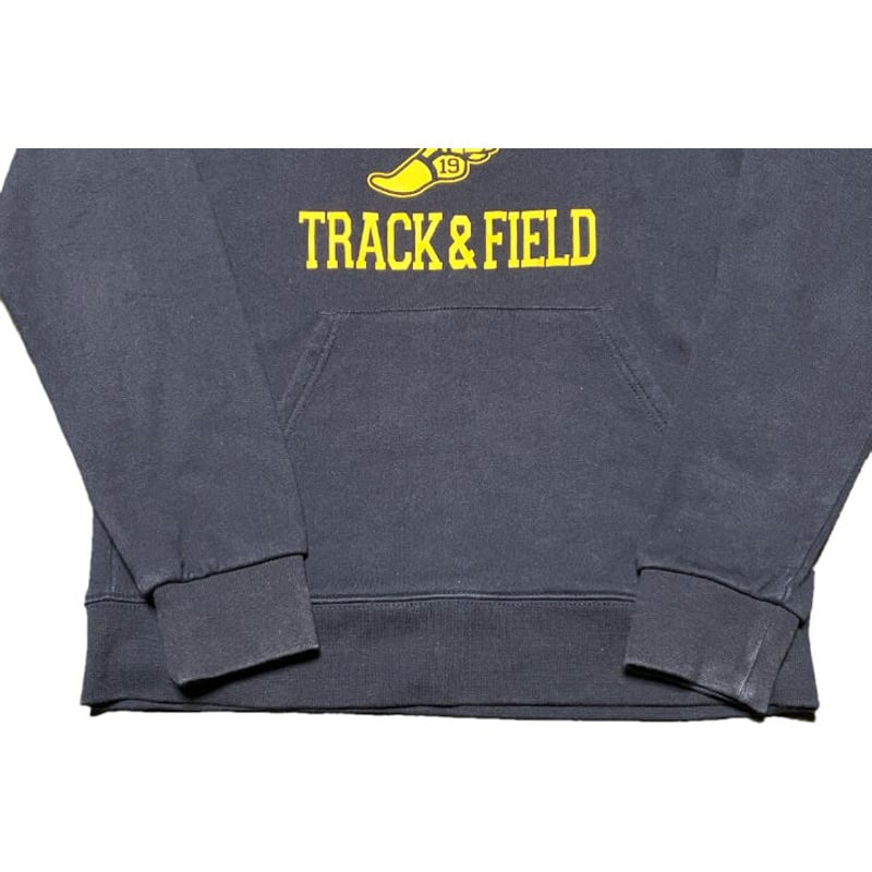 UCLA TRACK & FIELD ロゴプリントプルオーバーカレッジパーカー ネイビー Mサ...