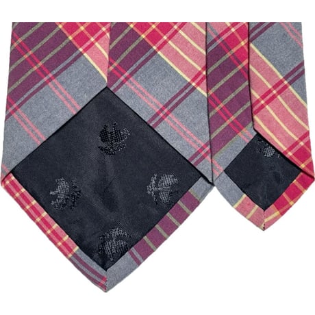 珍品 MADE IN USA製 BROOKS BROTHERS IRREGULAR チェック柄ネクタイ ピンク
