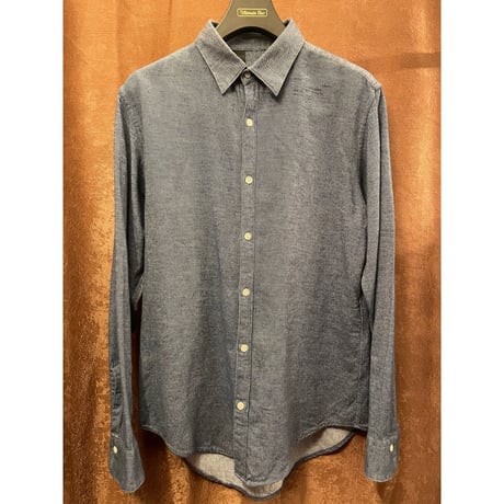 MADE IN JAPAN製 N.HOOLYWOOD 長袖コットンシャツ インディゴ 40サイズ