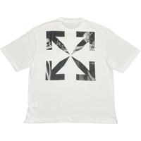★新品★ PORTUGAL製 2021-22FW OFF-WHITE Tシャツ CARAV ARROW S/S OVER SKAT WHITE BLACK OMAA120F21JER0070110