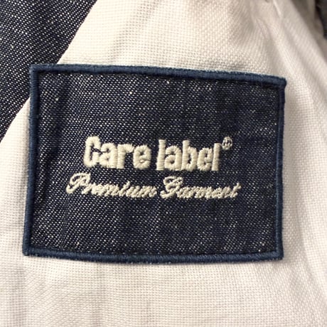 MADE IN ITALY製 Care label Premium Garment デニムダブルテーラードジャケット インディゴ Sサイズ