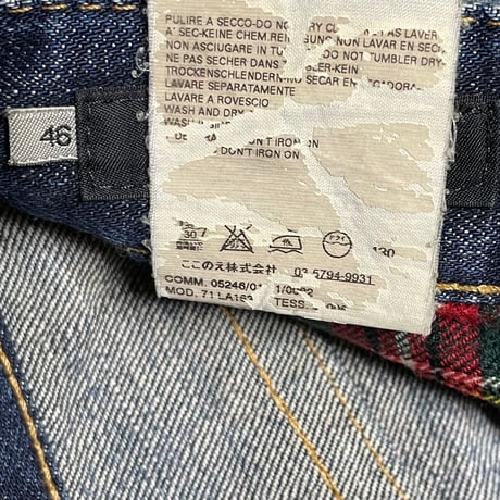 MADE IN ITALY製 DSQUARED2 ダメージ加工デニムパンツ インディゴ 46サイズ