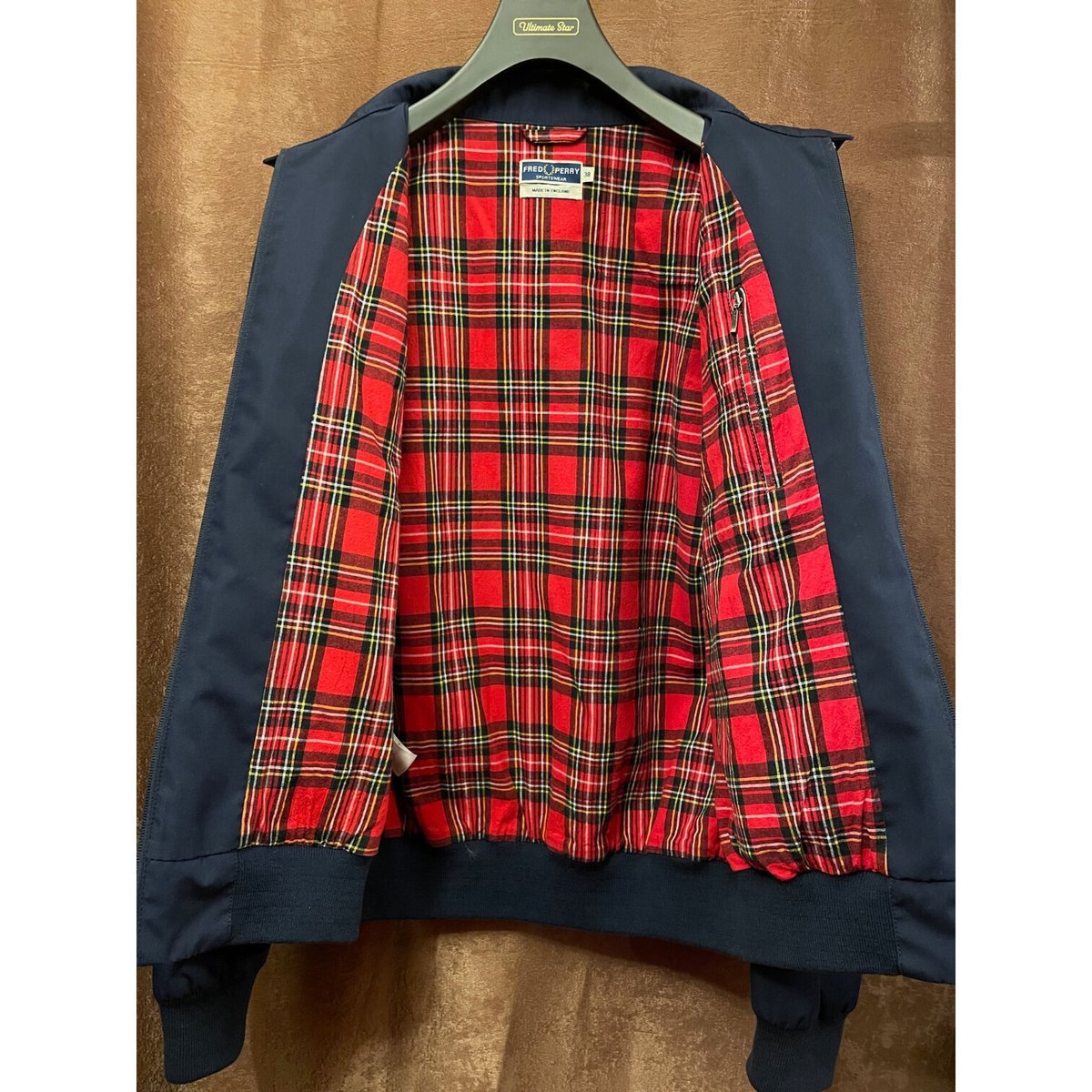 MADE IN ENGLAND製 FRED PERRY ハリントンジャケット ネイビー MADE IN ENGLAND製 FRED PERRY ハリントンジャケット ネイビー