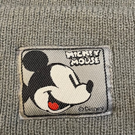 DISNEY MICKEY MOUSE ニット帽 グレー