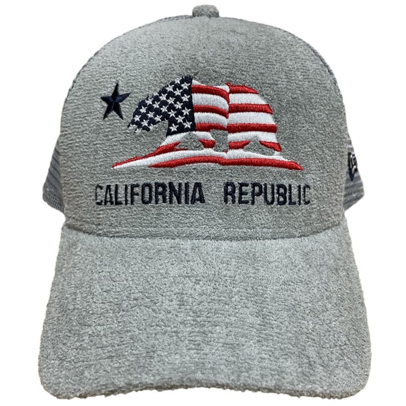 NEW ERA CALIFORNIA REPUBRIC パイル地スナップバックメッシュキャップ...