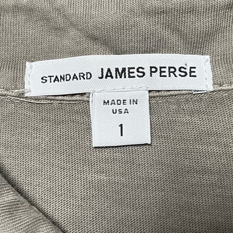 MADE IN USA製 STANDARD JAMES PERSE 半袖ポロシャツ グレー 1/Mサイズ
