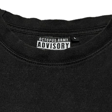 OCTOPUS ARMY ADVISORY WEST SIDE × EAST SIDE Tシャツ ブラック Lサイズ