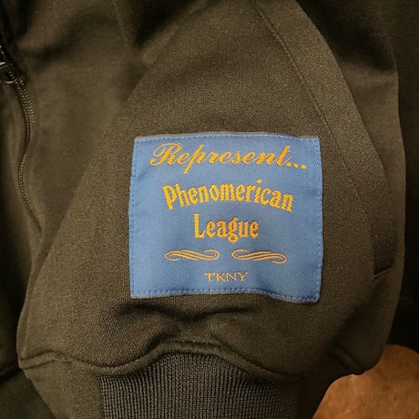激レア MADE IN JAPAN製 PHENOMENON 2006年モデル SOMETHING LIKE A PHENOMENON バック入り刺繍フルジップトラックジャケット ブラック XLサイズ