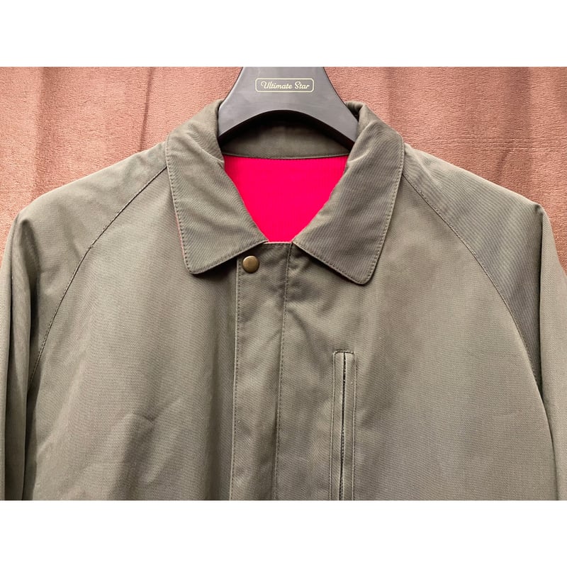 GANT The Rugger リバーシブルフルジップジャケット カーキ×レッド M