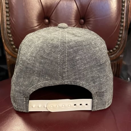 MADE IN JAPAN製 SWAGGER ワッペン付きダンガリースナップバックキャップ ブラック Fサイズ