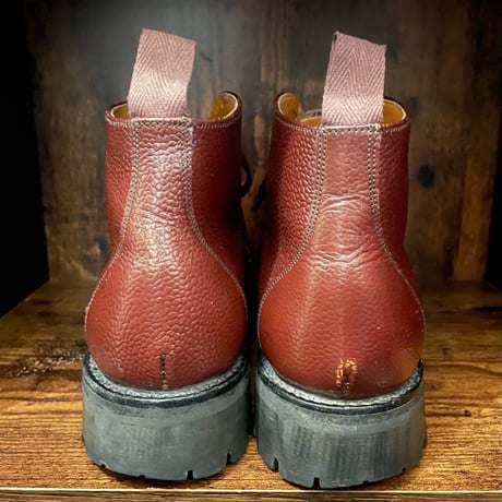 MADE IN ENGLAND製 MARCEL LASSANCE シボ革レザーブーツ ブラウン 6-1/2サイズ