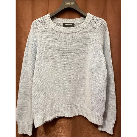 MADE IN JAPAN製 PHENOMENON 2012SSモデル サマーニットセーター ライトブルー L/40サイズ