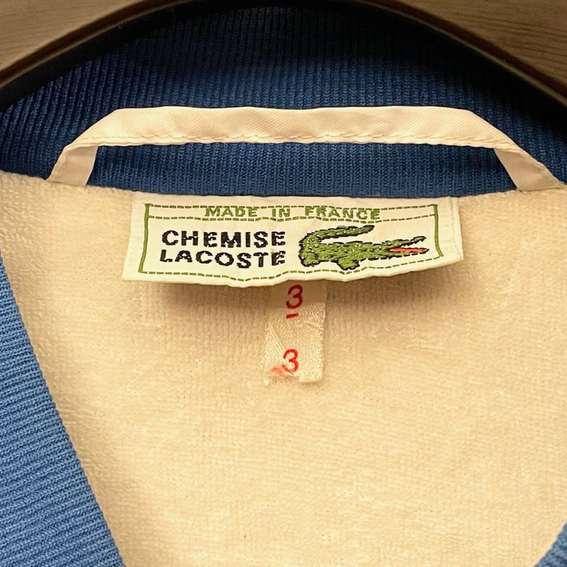 MADE IN FRANCE製 LACOSTE ストライプ柄ナイロンジャケット MADE IN FRANCE製 LACOSTE ストライプ柄ナイロンジャケット