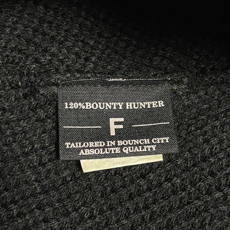 激レア MADE IN USA製 BOUNTY HUNTER アクリルケーブルニットビーニー ブラック Fサイズ