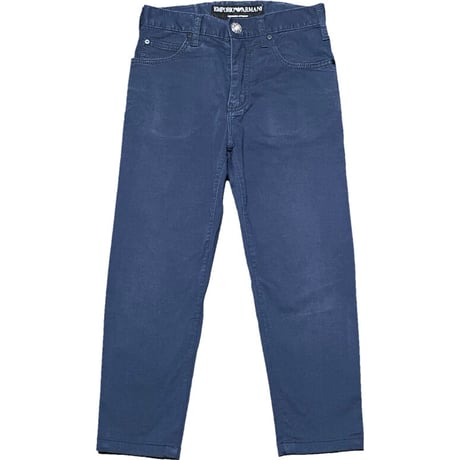 EMPORIO ARMANI executive program Basic Fit クロップドパンツ ネイビー W28サイズ