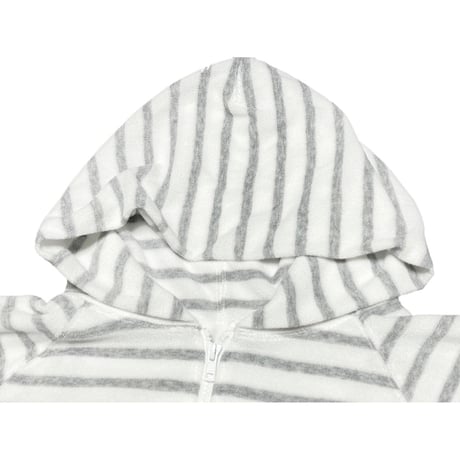 ☆タグ付き新古品☆ MACKINTOSH PHILOSOPHY パイル地フルジップパーカー ホワイト×グレー 40サイズ