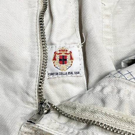 MADE IN ITALY製 LUIGI BORRELLI LUXURY VINTAGE コットンリネンカーゴハーフパンツ シルバーグレー 36サイズ