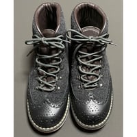 MADE IN ITALY製 DIEMME ウールレザーマウンテンブーツ ブラック×チャコールグレー 43サイズ