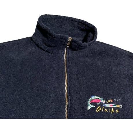 MADE IN USA製 POLAR GRAPHICS フリースベスト ブラック XLサイズ