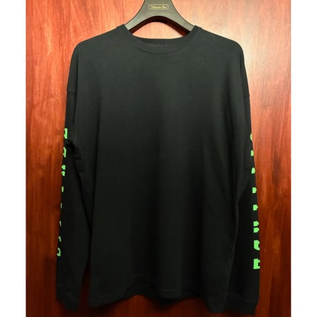 MADE IN JAPAN製 MISTERGENTLEMAN 「CITYFADE」 プリント入り オーバーサイズ 長袖Tシャツ ブラック Sサイズ