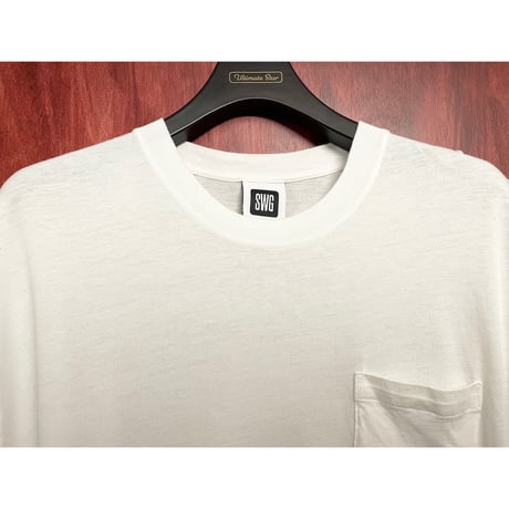 SWAGGER ポケット付きクルーネックTシャツ ホワイト XLサイズ