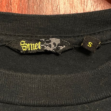 MADE IN USA製 Smet 長袖プリントTシャツ ブラック Sサイズ