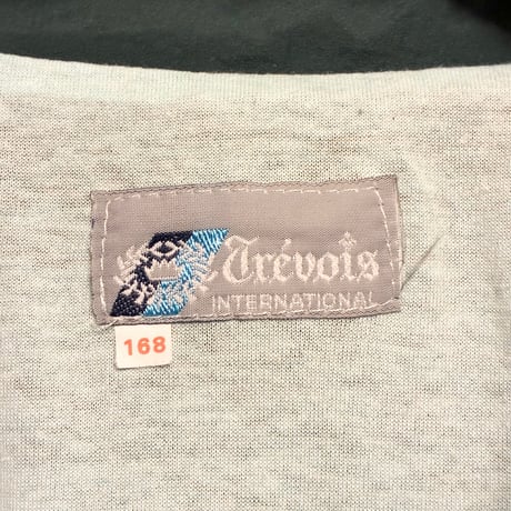90s TREVOIS INTERNATIONAL フルジップナイロンジャケット ダークグリーン 168サイズ
