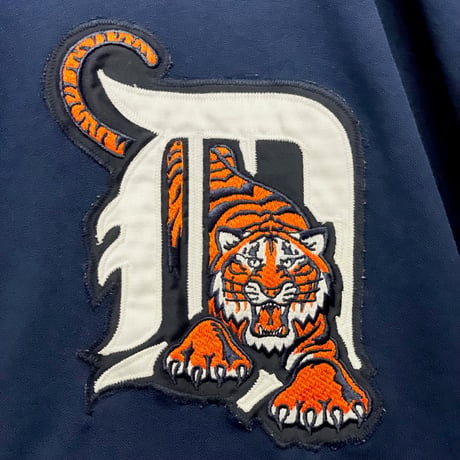レア MADE IN USA製 90s RUSSELL ATHLETIC × MLB DETROIT TIGERS DIAMOND COLLECTION ベースボールジャージ ネイビー 48サイズ