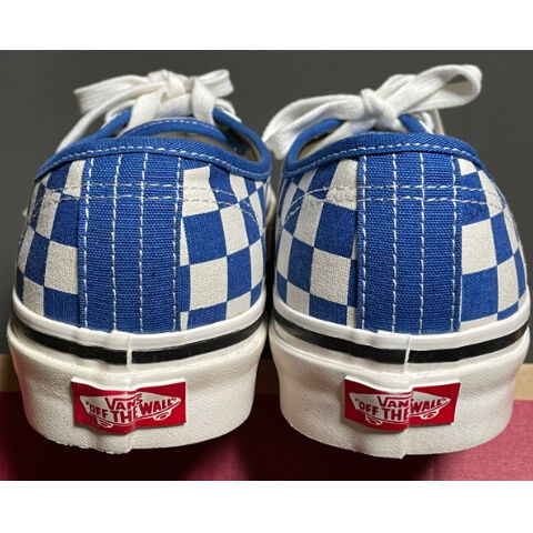 △訳あり商品△ 箱付き VANS AUTHENTIC 44 Dx スニーカー ブルー