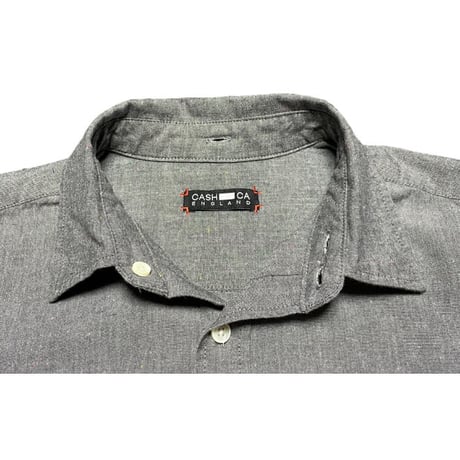 MADE IN JAPAN製 CASH CA ENGLAND 長袖シャツ グレー Sサイズ