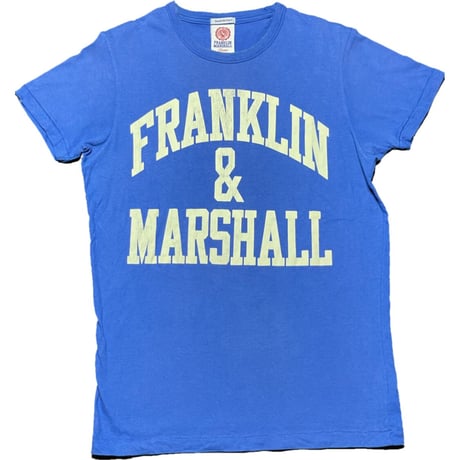 MADE IN ITALY製 FRANKLIN MARSHALL Classic 半袖Tシャツ ブルー Sサイズ