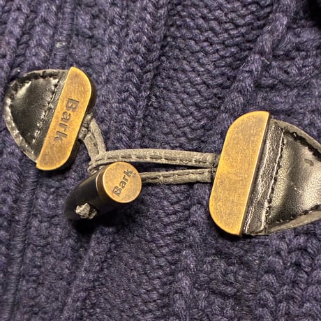 ▲訳あり商品▲ MADE IN ITALY製 Bark ニットダッフルコート ネイビー Sサイズ