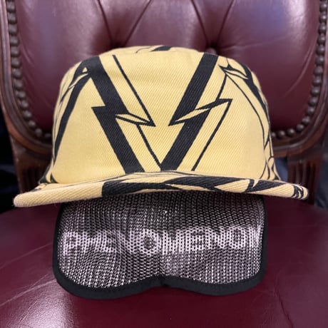 名作 MADE IN JAPAN製 PHENOMENON 2008年モデル サンダー柄 アーミーキャップ イエロー Mサイズ