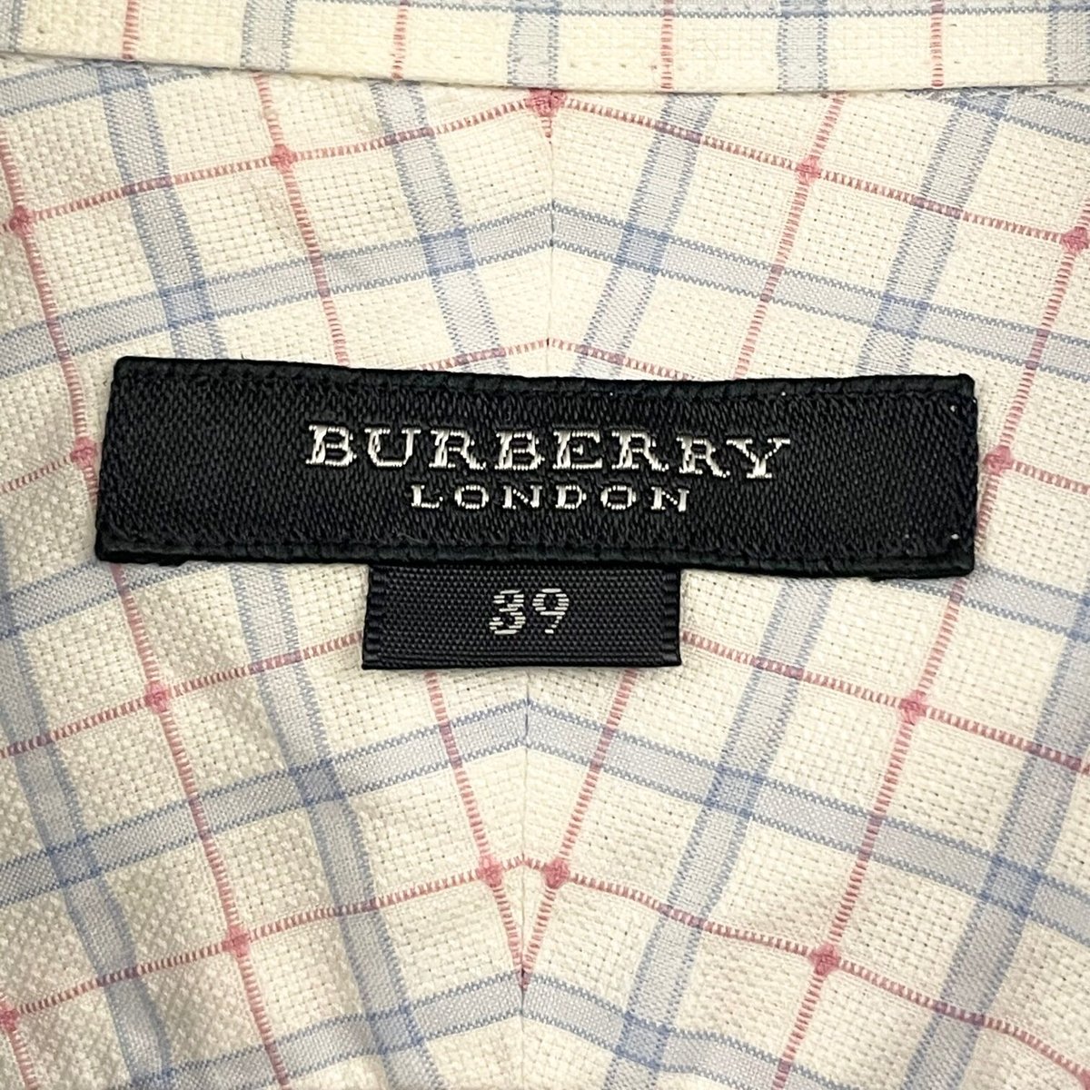 MADE IN JAPAN製 BURBERRY LONDON 半袖チェック柄ボタンダウン