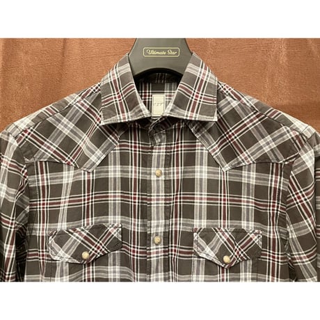 CIT LUXURY チェック柄 長袖ウエスタンシャツ マルチカラー 37-14 1/2サイズ