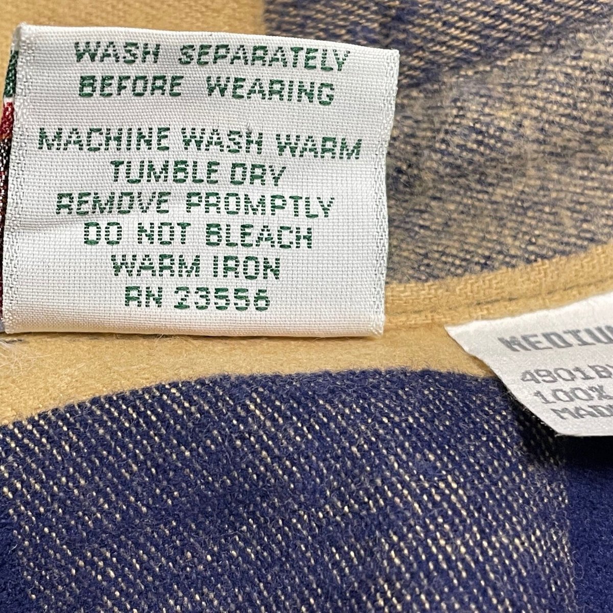 MADE IN USA製 80's Prentiss OUTDOORS 長袖ブロックチェック柄