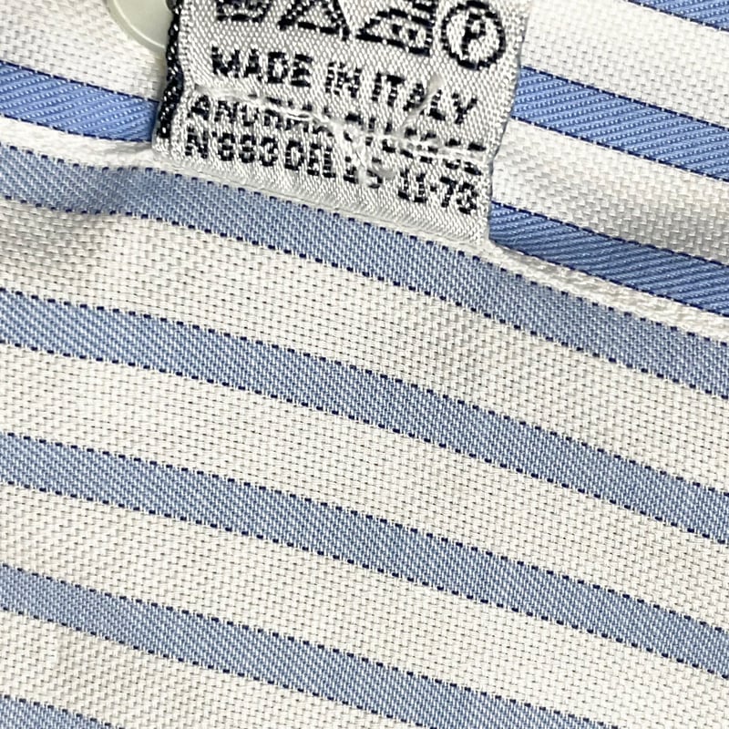 MADE IN ITALY製 Errico Formicola 長袖ストライプシャツ