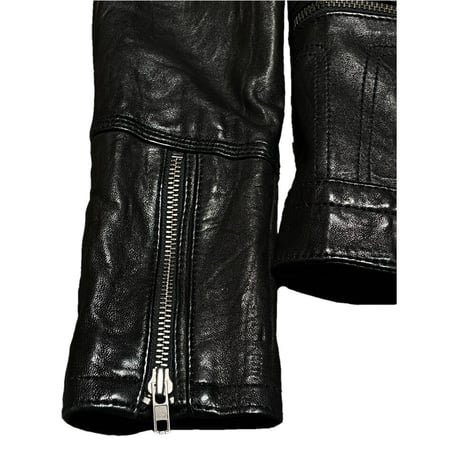 Zadig&Voltaire レザーライダースジャケット ブラック 34/XSサイズ