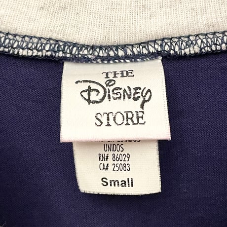MADE IN USA製 THE DISNEY STORE tigger レイヤードプリントTシャツ ネイビー Sサイズ