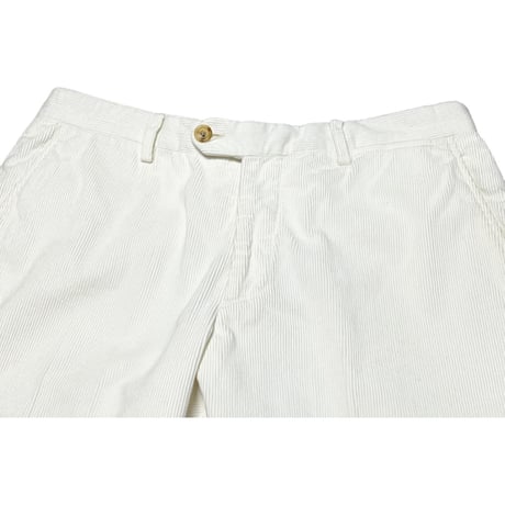 【SHIPS取り扱い】 MADE IN ITALY製 SHIPS exclusively made by Equipage コーデュロイスラックス ホワイト 46サイズ
