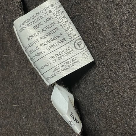 MADE IN ENGLAND製 MONTGOMERY チェック柄ウールコート ブラウン UK40サイズ